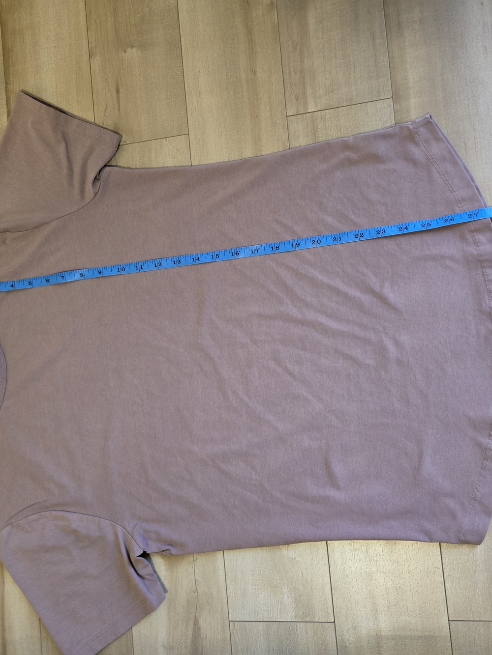 Cuts Clothing Men’s Medium AO Curve-Hem Short Sleeve Tee | Rosewood Mauve - Picture 6 of 8